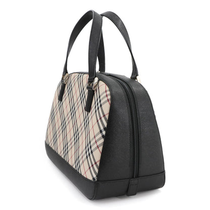 Burberry Nova Check Handbag In Canvas And Leather