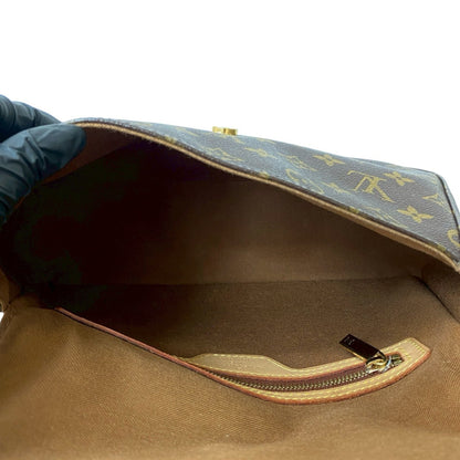 Louis Vuitton Looping Monogram Leather Handbag/One Shoulder Bag Brown 37775