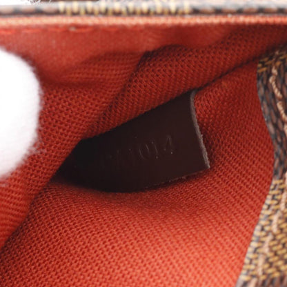 Louis Vuitton Louis Vuitton Pochette Ganjou Damier Ebene Waist Bag Body Coated Canvas Leather