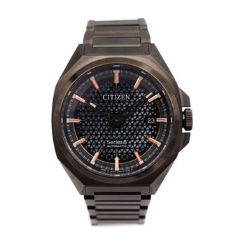 Citizen Mechanical 830 Series 8 Watch Na1015-81Z Stainless Steel Grey Automatic 2411043010045R1