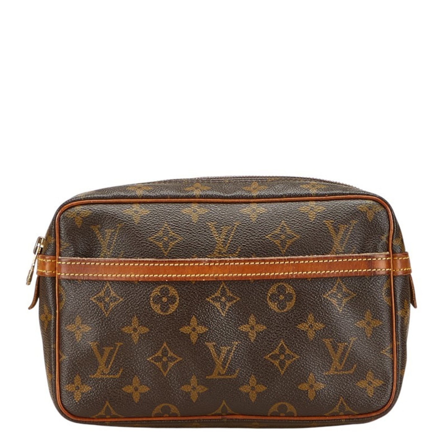 Louis Vuitton Monogram Compigne 23 Second Bag M51847 Brown Leather