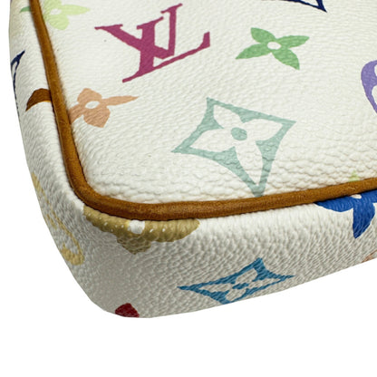 Louis Vuitton Pochette Accessoires Monogram Multicolore Blanc White M92649 Handbag