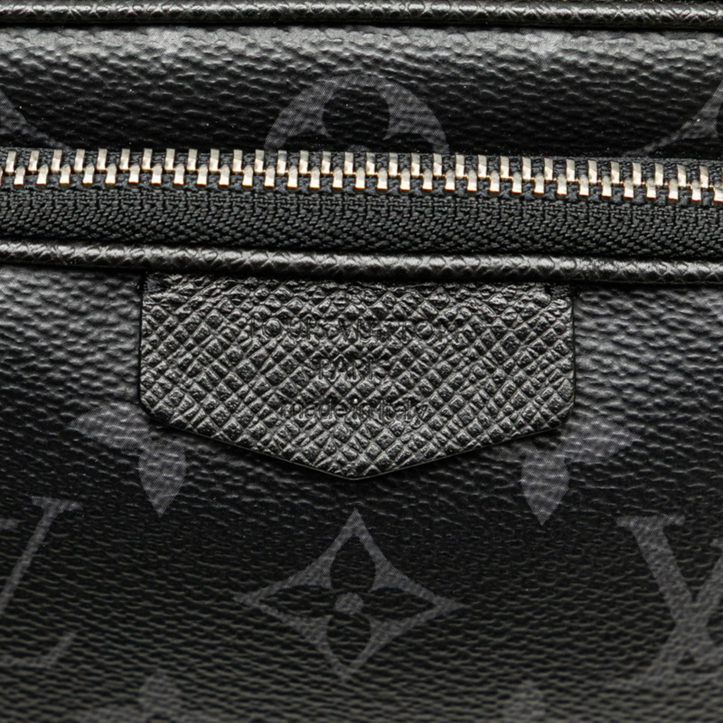 Louis Vuitton Monogram Eclipse Taiga Rama Outdoor Pochette M30755 Noir Black Leather