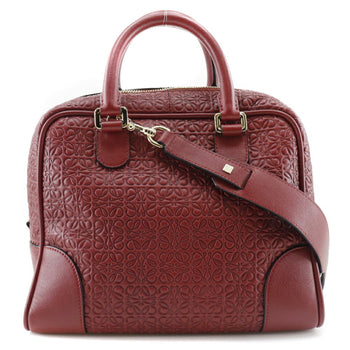 Loewe Amazona 75 Repeat Anagram 2Way Shoulder Calf Red