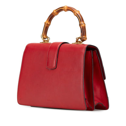Gucci Bamboo Dionysus Handbag/Shoulder Bag 2Way 448075 Red Leather
