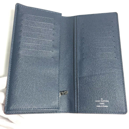 Louis Vuitton M30662 Taiga Portefeuille Brazza Bifold Long Wallet In Leather