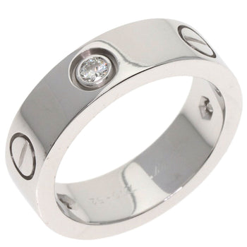 Cartier Love Ring 3P Diamond #52 18K White Gold