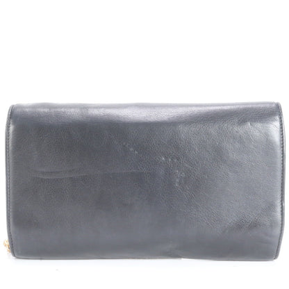 Celine Chain Leather Shoulder Bag Hand Tote Black