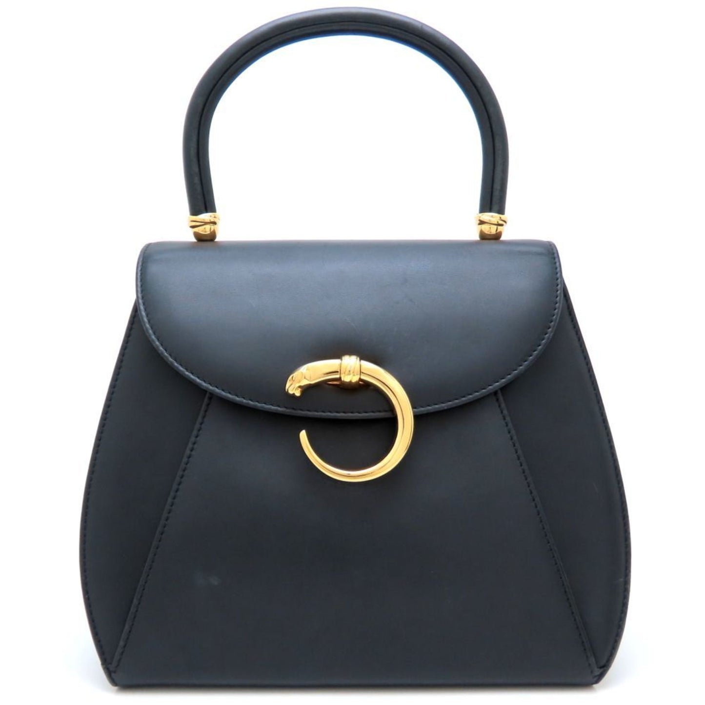 Cartier Cartier Panthere Handbag In Black Calfskin