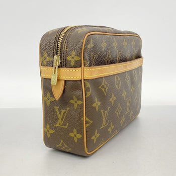 Louis Vuitton Monogram Compigne 23 Clutch Bag M51847 Brown