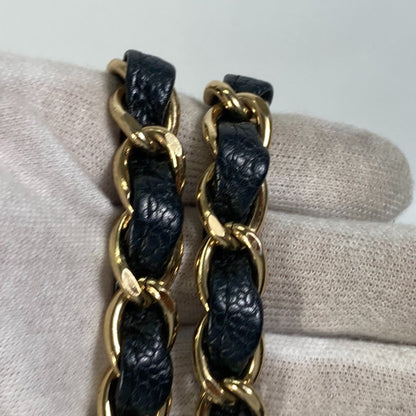 Chanel Cc Mark Chain Tote Bag Bag Shoulder Bag Black Gold