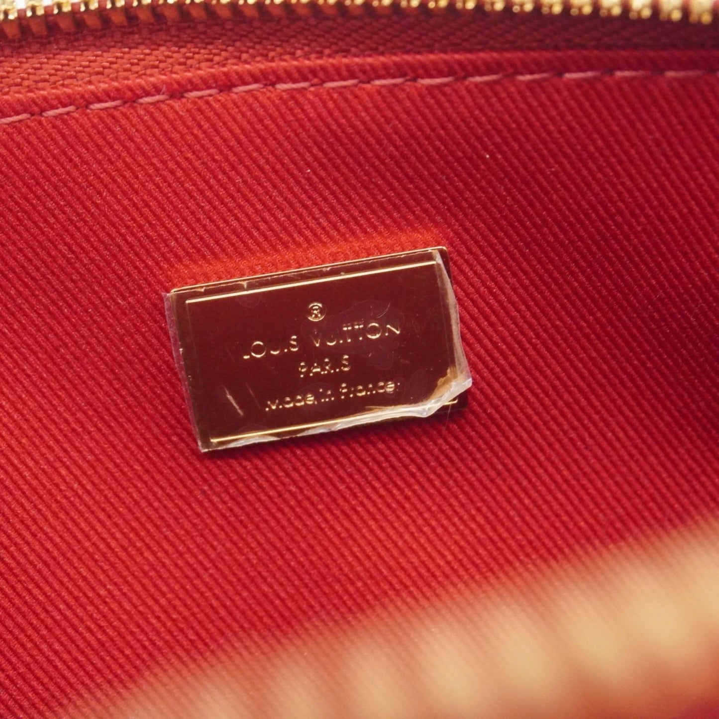 Louis Vuitton Vernis Monogram Alma Bb Handbag M52498 Scarlet 2-Way Bag