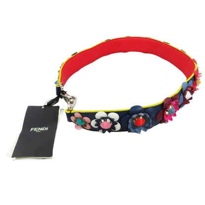 Fendi Flower Motif Strap You Shoulder Strap
