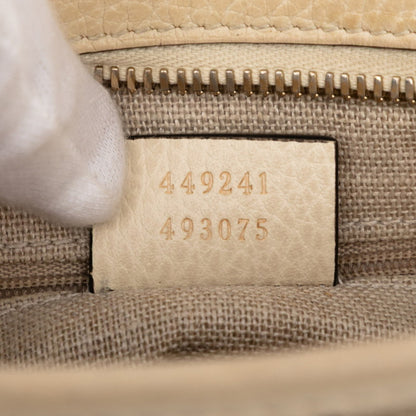 Gucci Gg Canvas Handbag/Shoulder Bag 2Way 449241 Beige Ivory Leather