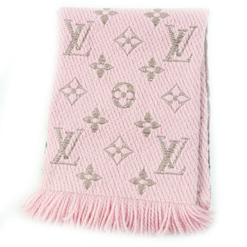 Louis Vuitton M70466 Logomania Wool And Silk Rose Ballerine Monogram Scarf