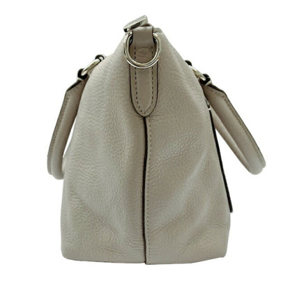 Coach Mini Emma Satchel Bag F31466 Grey Leather Handbag Shoulder