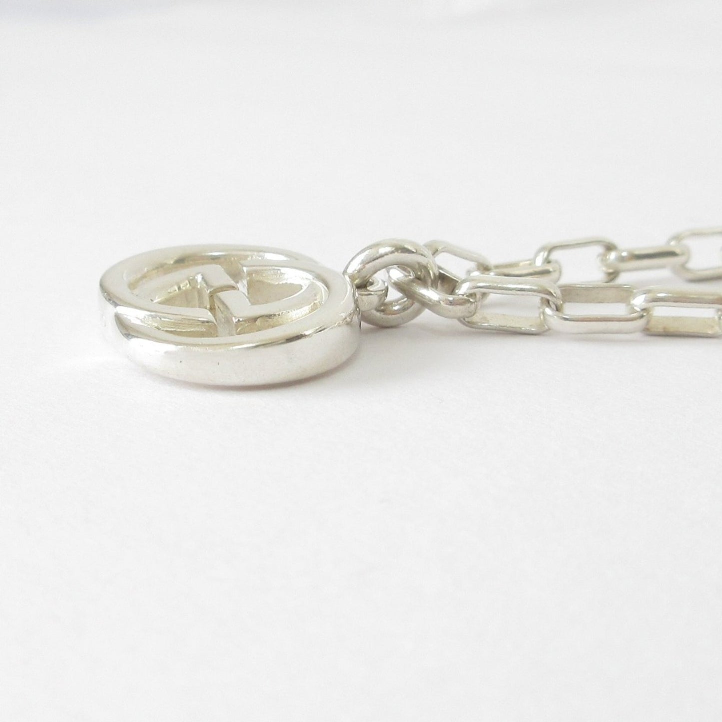 Gucci Gg Interlocking Chain Bracelet In Sv925