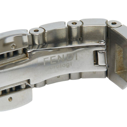 Fendi Quadromini Watch 60500L Quartz Purple Dial Stainless Steel