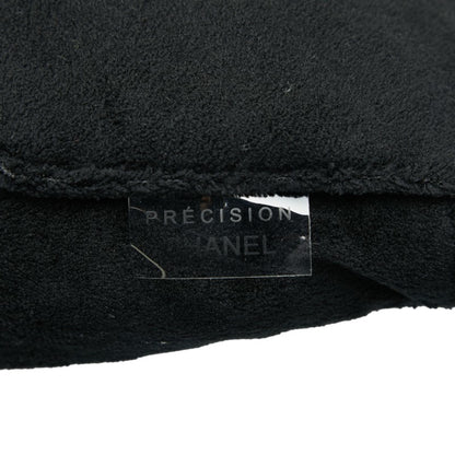 Chanel Coco Mark Novelty Crossbody Shoulder Bag In Black And White With Pile