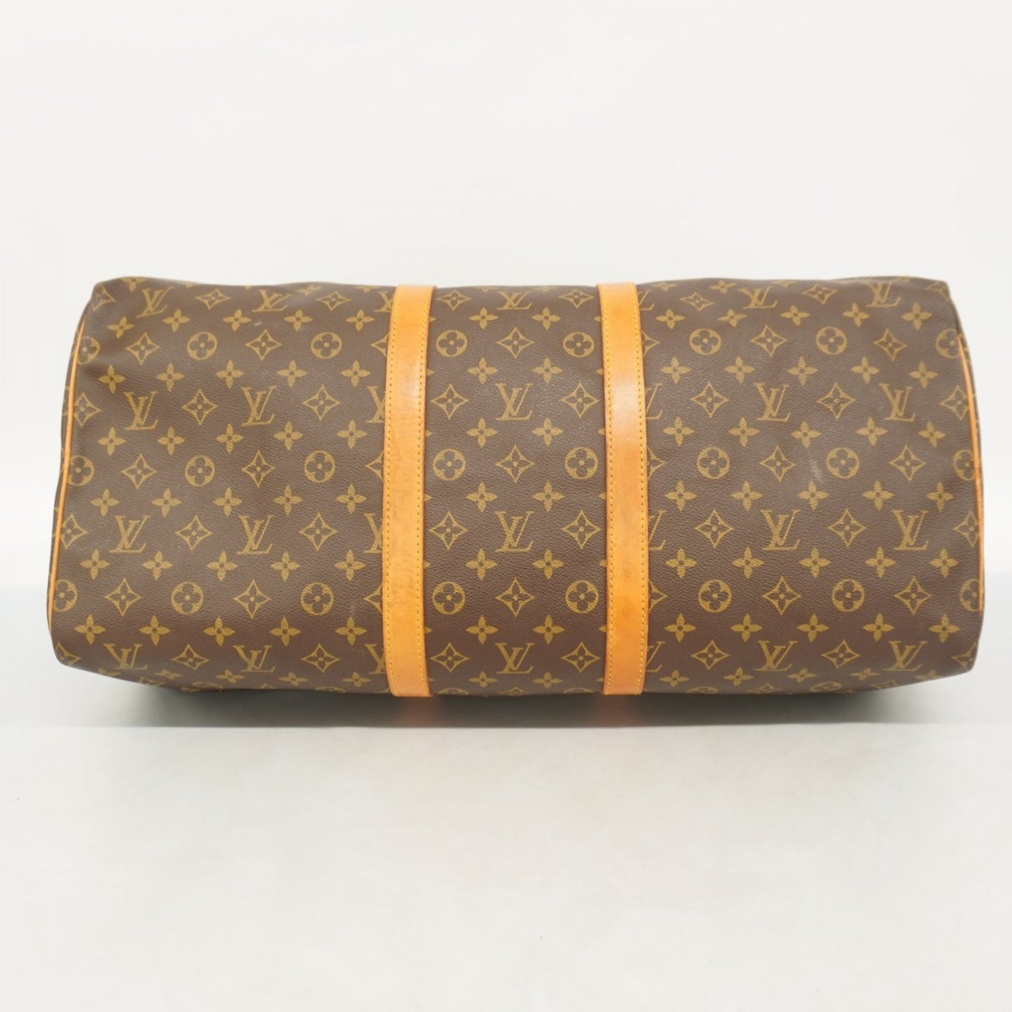 Louis Vuitton Monogram Keepall 55 Boston Bag M41424 Brown