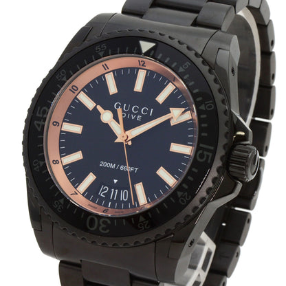 Gucci Ya136.2 Dive Watch Stainless Steel Ss