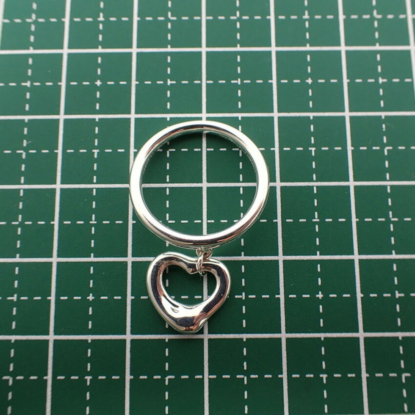 Tiffany 925 Heart Ring Size 7 J9-3