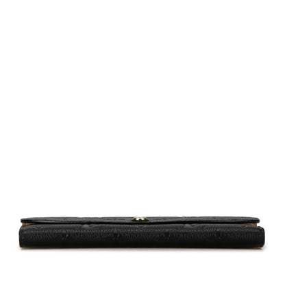 Louis Vuitton Monogram Empreinte Portefeuille Emily Long Wallet M62369 Noir Black Leather
