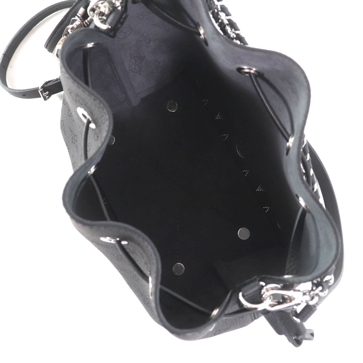 Louis Vuitton M57070 Bella Noir Mahina Leather 2-Way Shoulder Bag