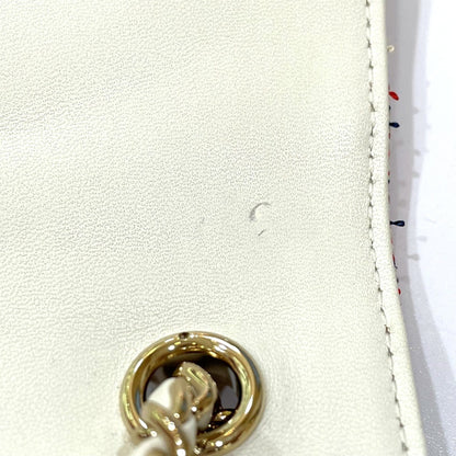 Chanel Cc Coco Mark Flap Pochette Bag Chain Shoulder Leather Tweed