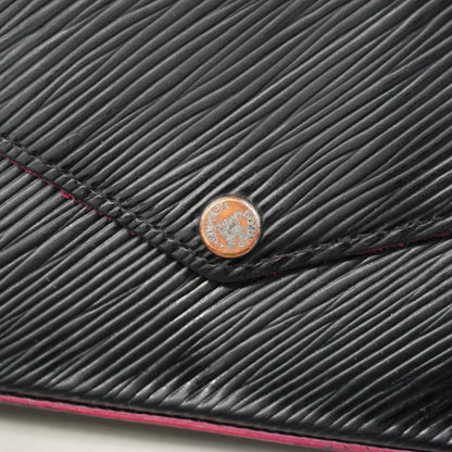 Louis Vuitton Epi Felicie Shoulder Wallet M64579 Noir Hot Pink