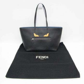 Fendi Roll Bag Monster Bugs 8Bh185 Women'S Leather Tote Bag Black