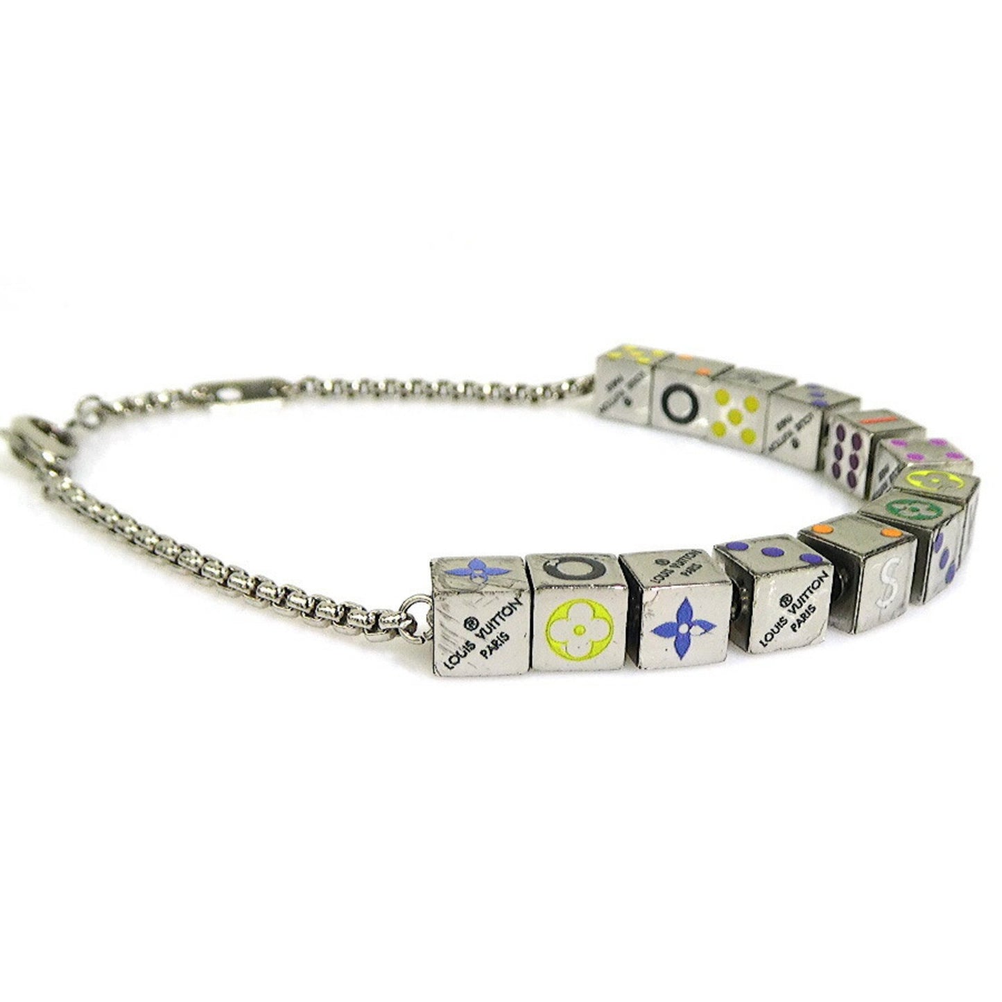Louis Vuitton Louis Vuitton Bracelet Lv Play It Metal Silver X Multicolor