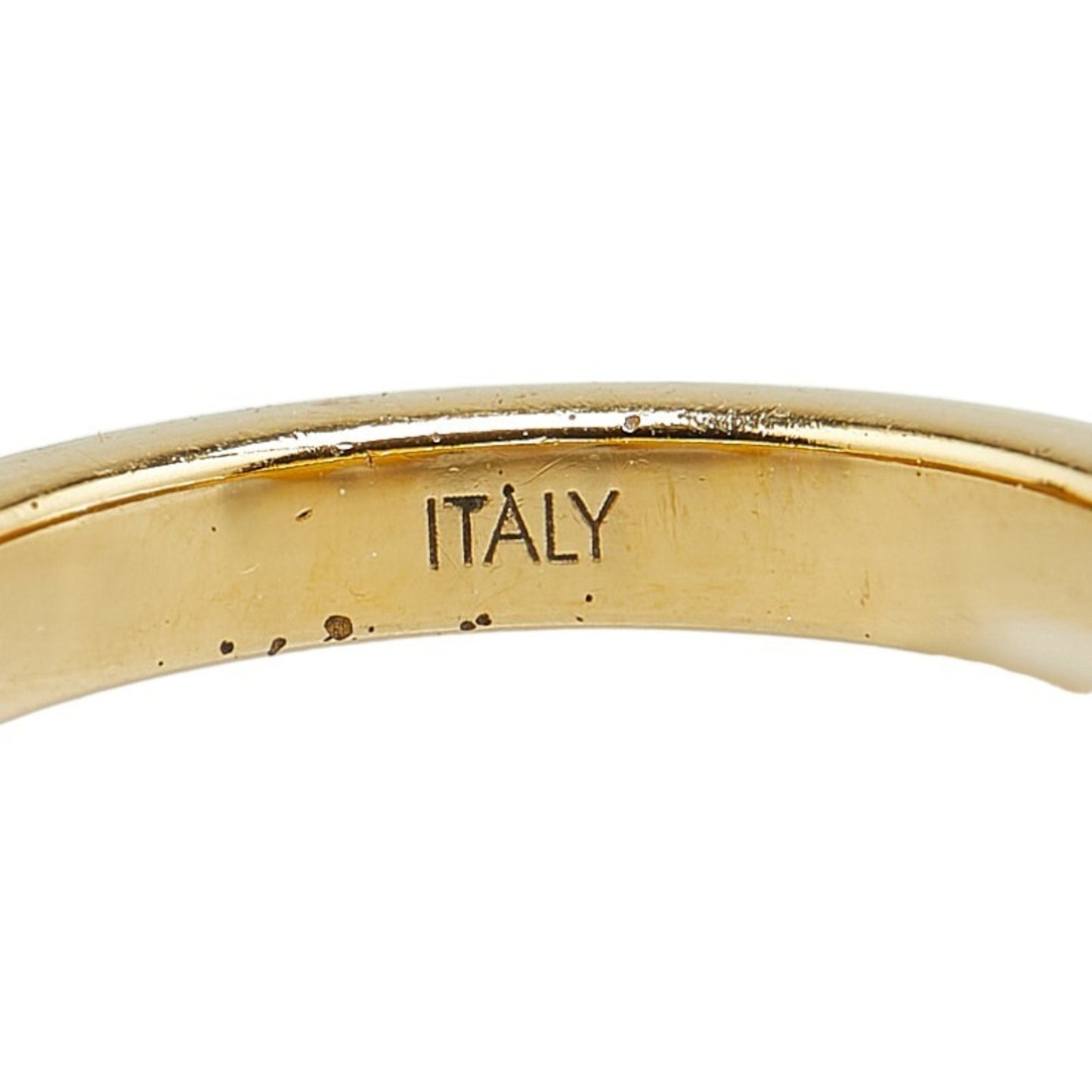 Louis Vuitton Charmy Pearl Ring #S M75481 Gold Plated