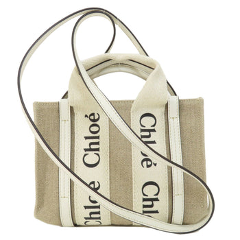 Chlo Chloe Woody Shoulder Bag Canvas