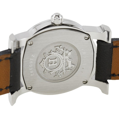 Hermes Hermes H Watch Rondo Wristwatch Hr1.210 Stainless Steel X Embossed Leather 2006 ?J Quartz