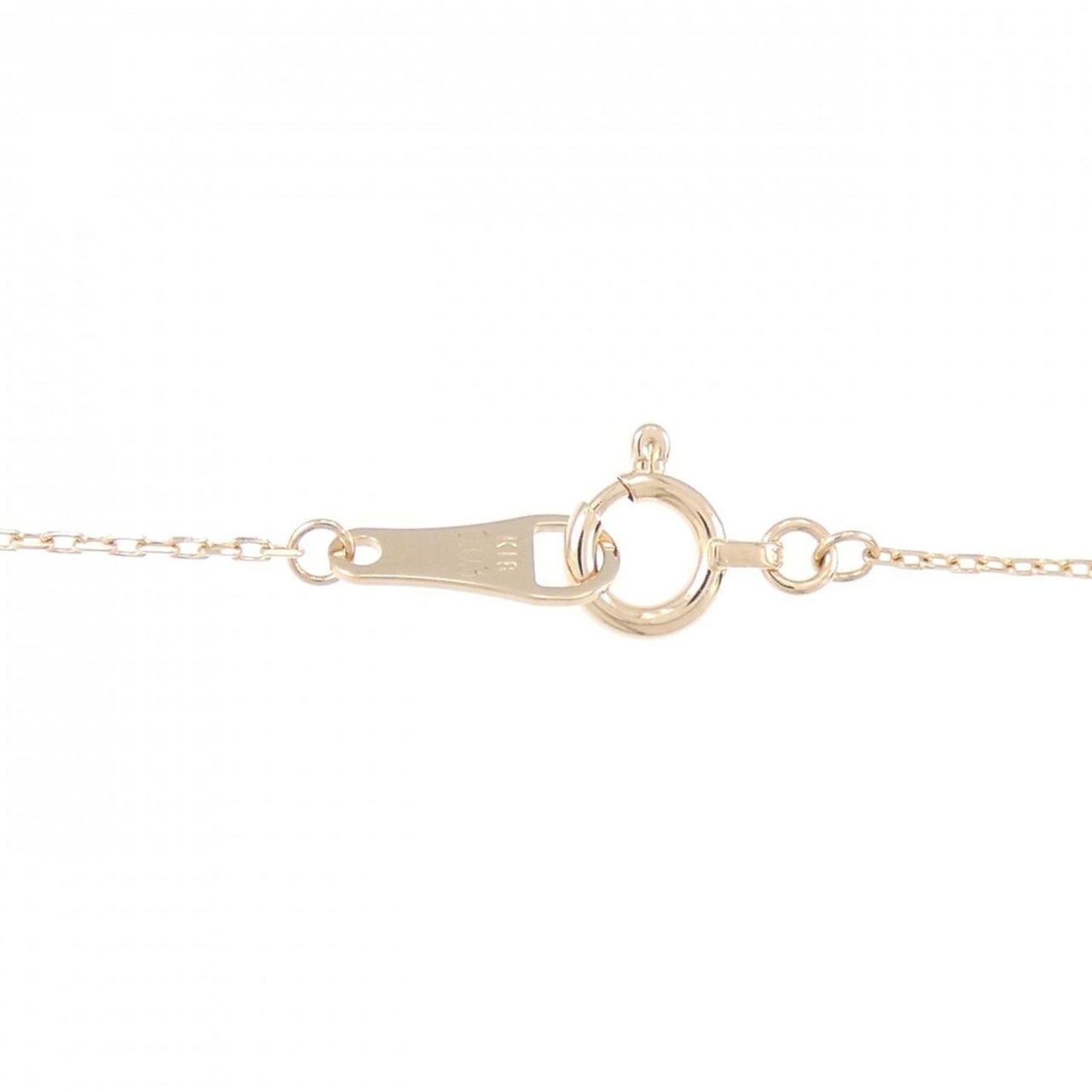 Agete Agate Diamond Necklace 0.03Ct