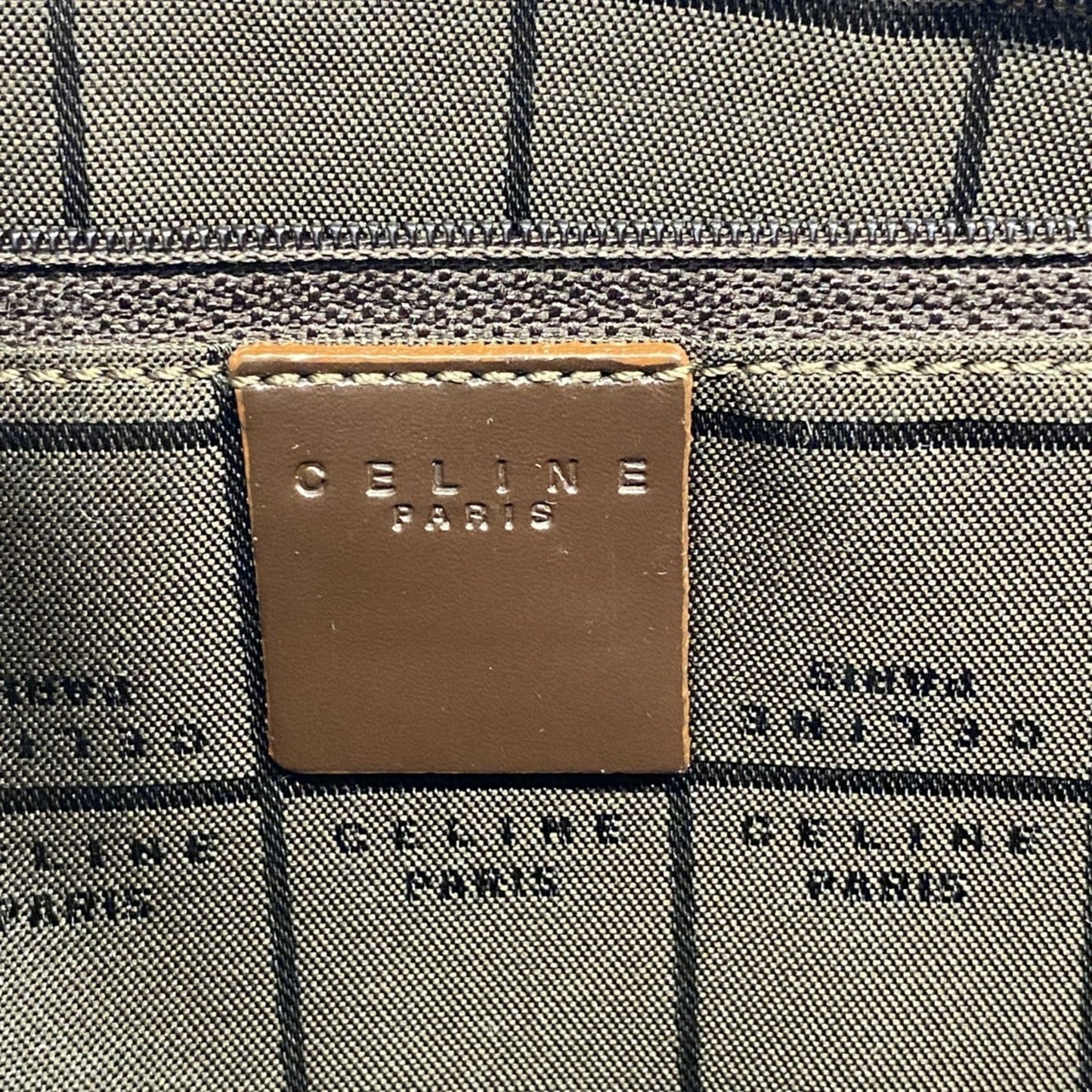 Celine Tote Bag C Macadam Canvas Beige Brown