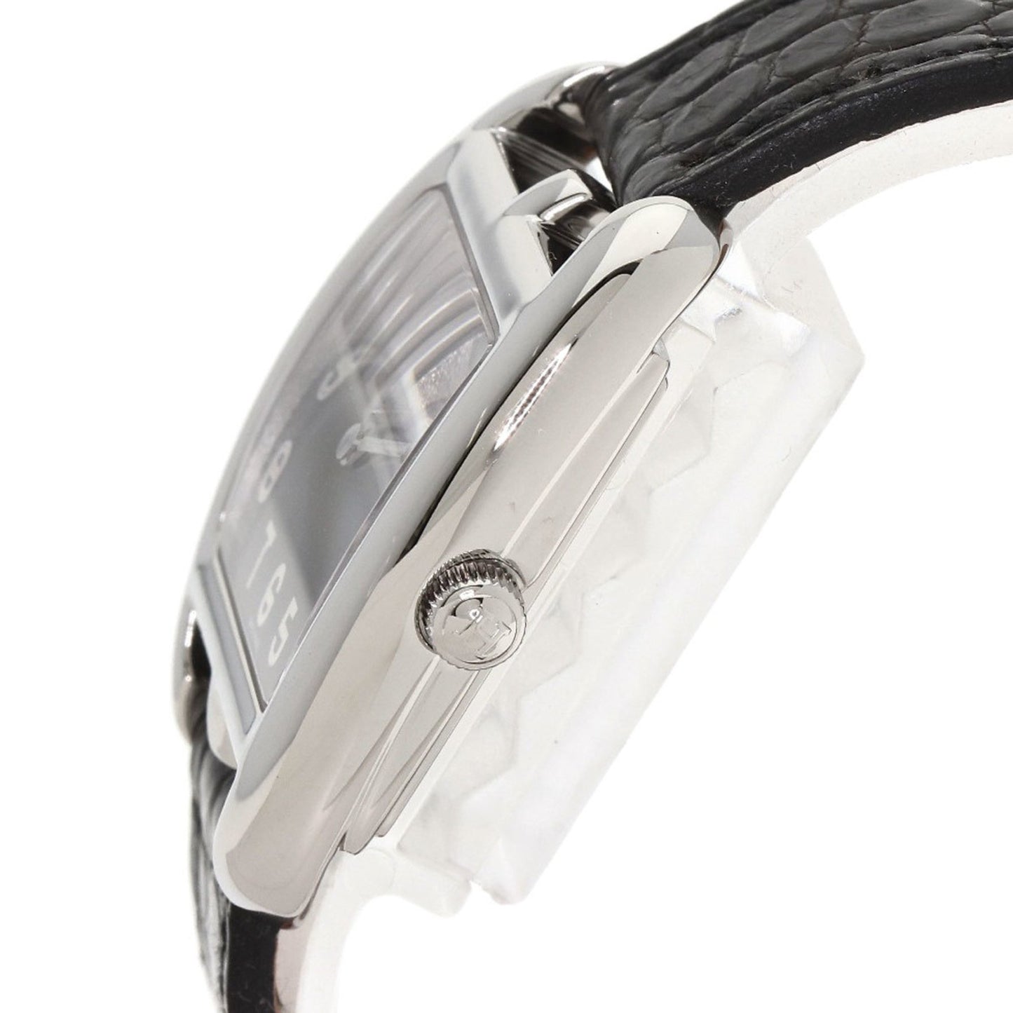 Hermes Herms Ct1.210 Cape Cod Tonneau Watch In Stainless Steel