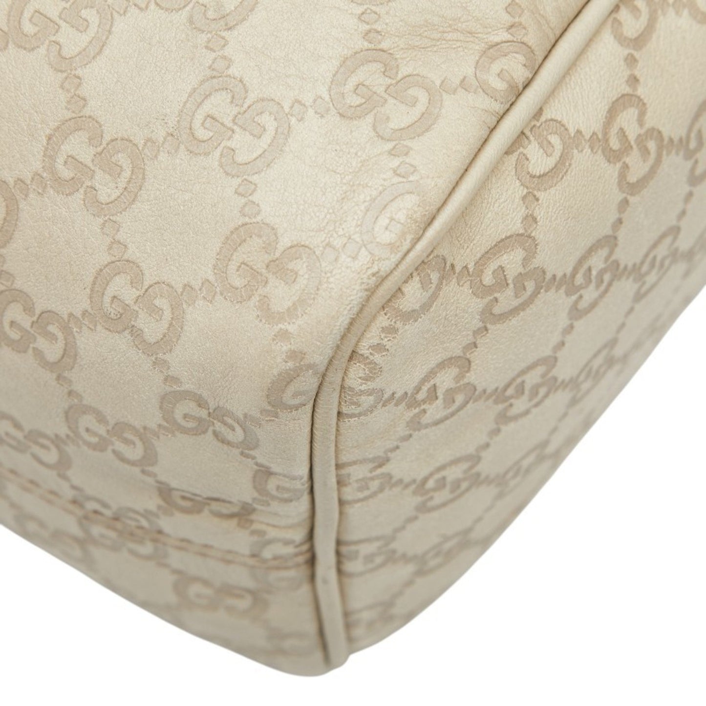 Gucci Guccissima Handbag 193603 Ivory Leather