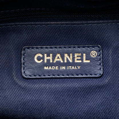 Chanel Deauville Chain Shoulder Bag In Blue
