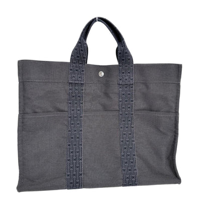 Hermes Hermes Tote Bag Handbag Business Air Line Mm Canvas Grey