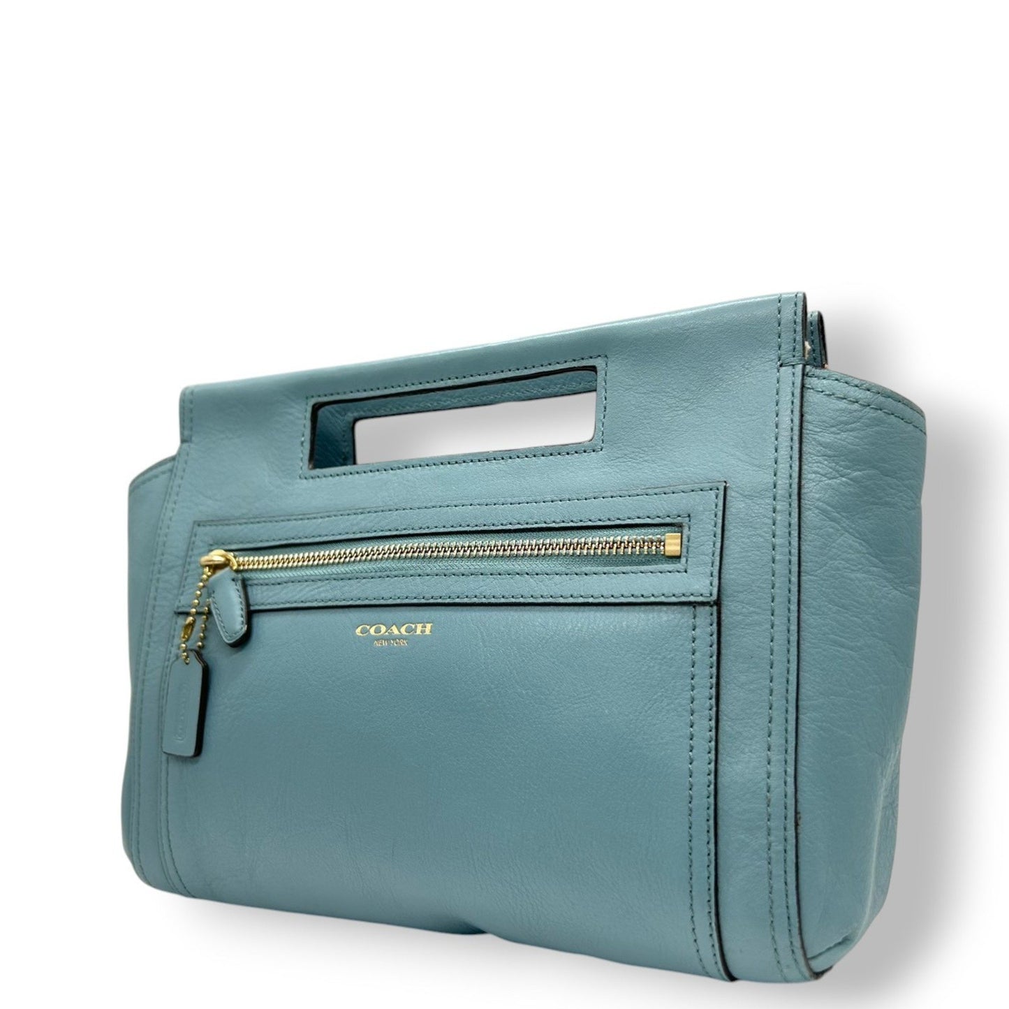 Coach Handbag/Clutch Bag With Cutout Handles