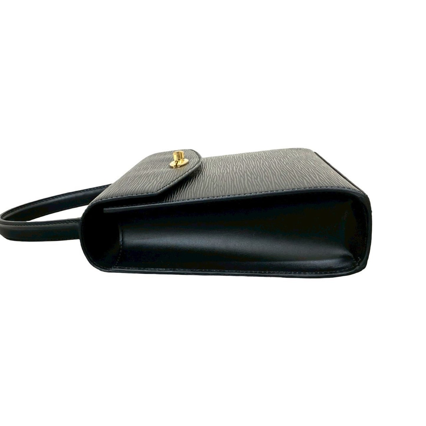 Louis Vuitton Malesherbes Turnlock Epi Leather Handbag Tote Bag In Noir