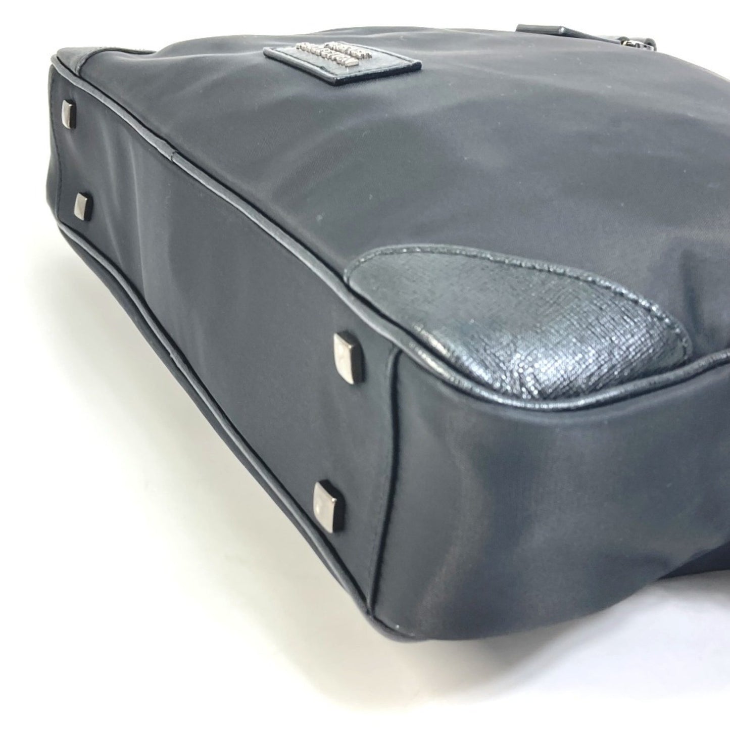 Versace Logo Shoulder Bag/Handbag/2-Way Business Bag Nylon