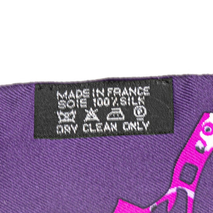 Hermes Twilly Tout En Carre Everything Is In The Carre Scarf Muffler Purple Multicolor Silk