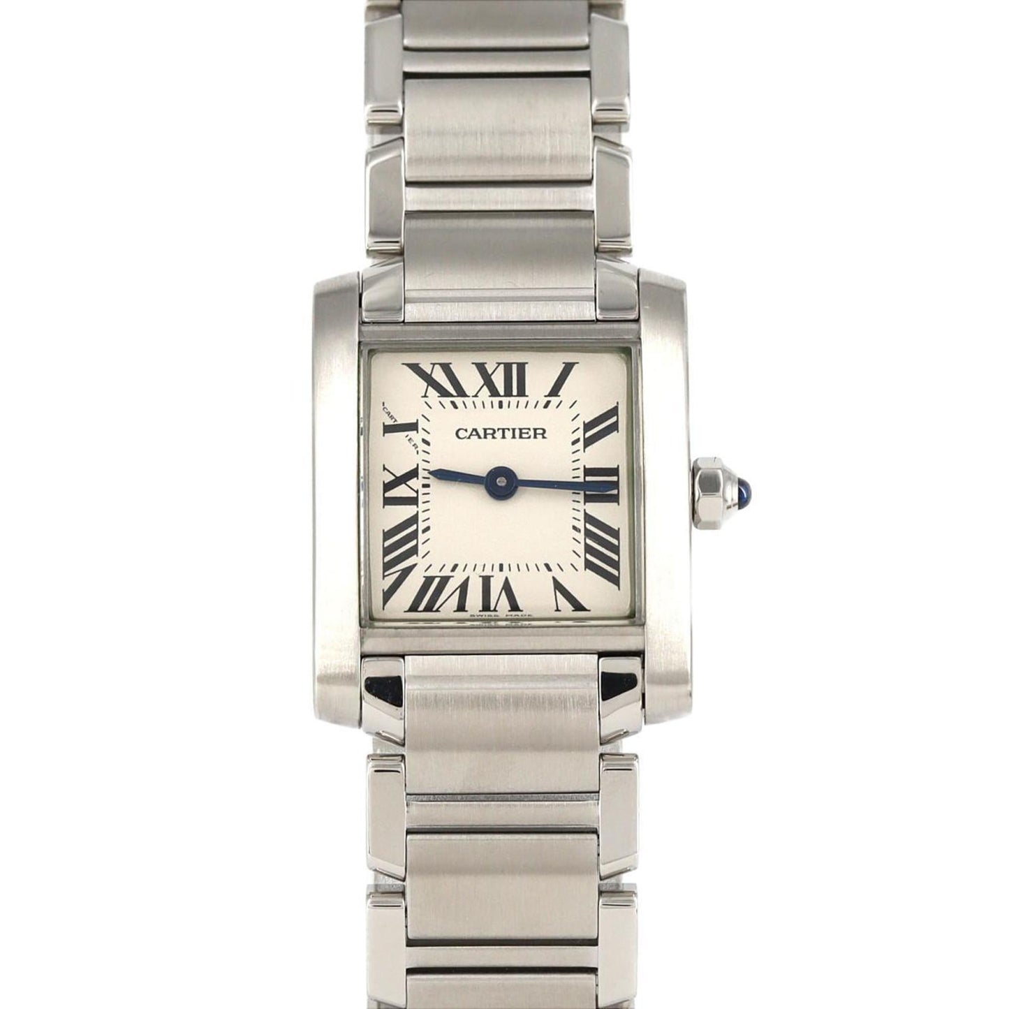 Cartier Tank Franaise Sm W51008Q3 Stainless Steel Quartz Watch