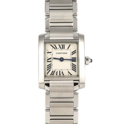 Cartier Tank Franaise Sm W51008Q3 Stainless Steel Quartz Watch