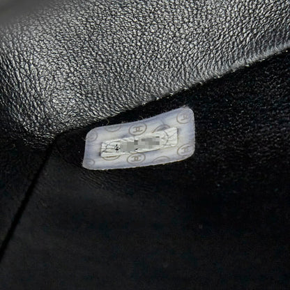 Chanel Deca Matelasse 30 Coco Mark Chain Shoulder Bag In Black Leather