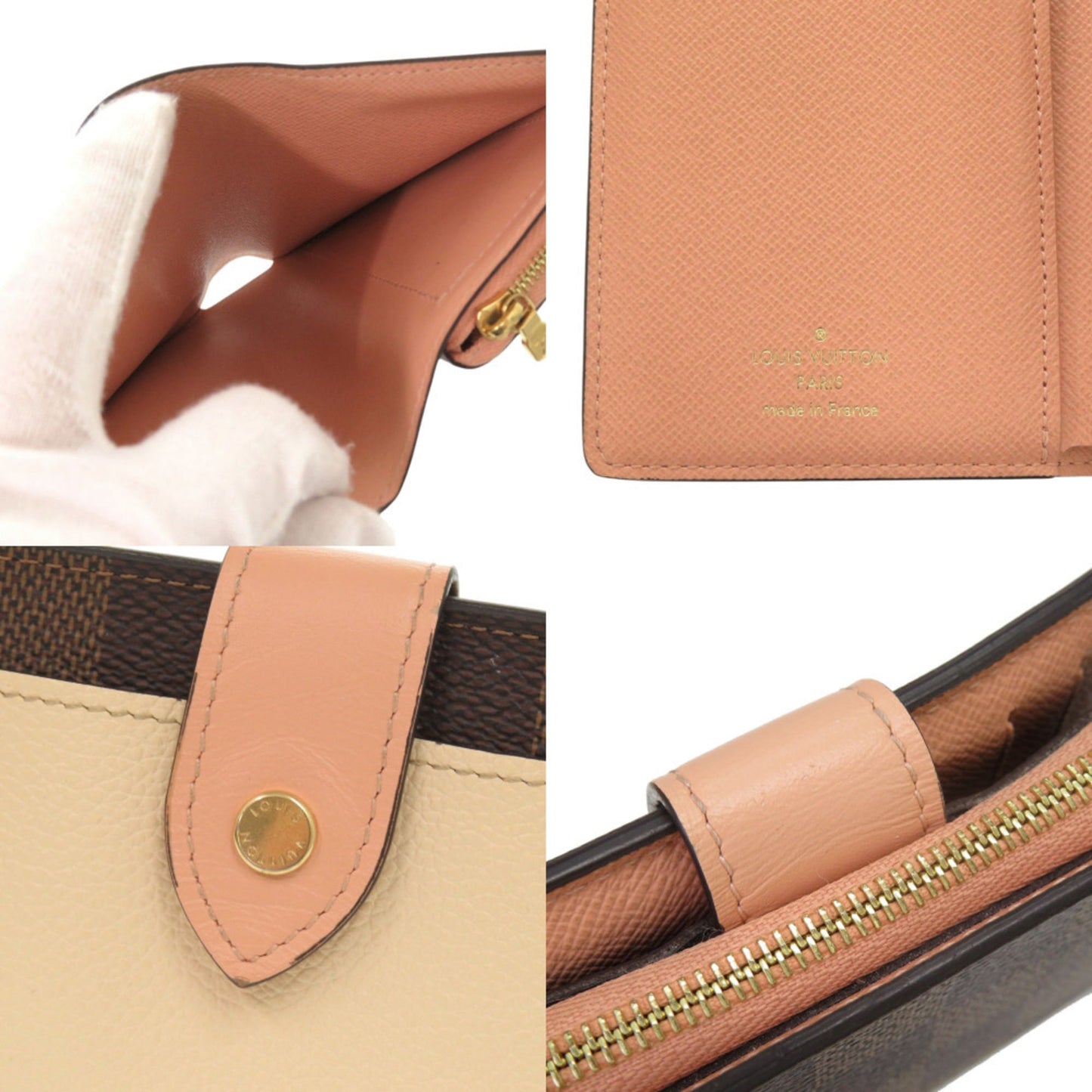 Louis Vuitton Portefeuille Juliette Damier N60380 Ic Brown Bifold Wallet Lv 0520 Louis Vuitton