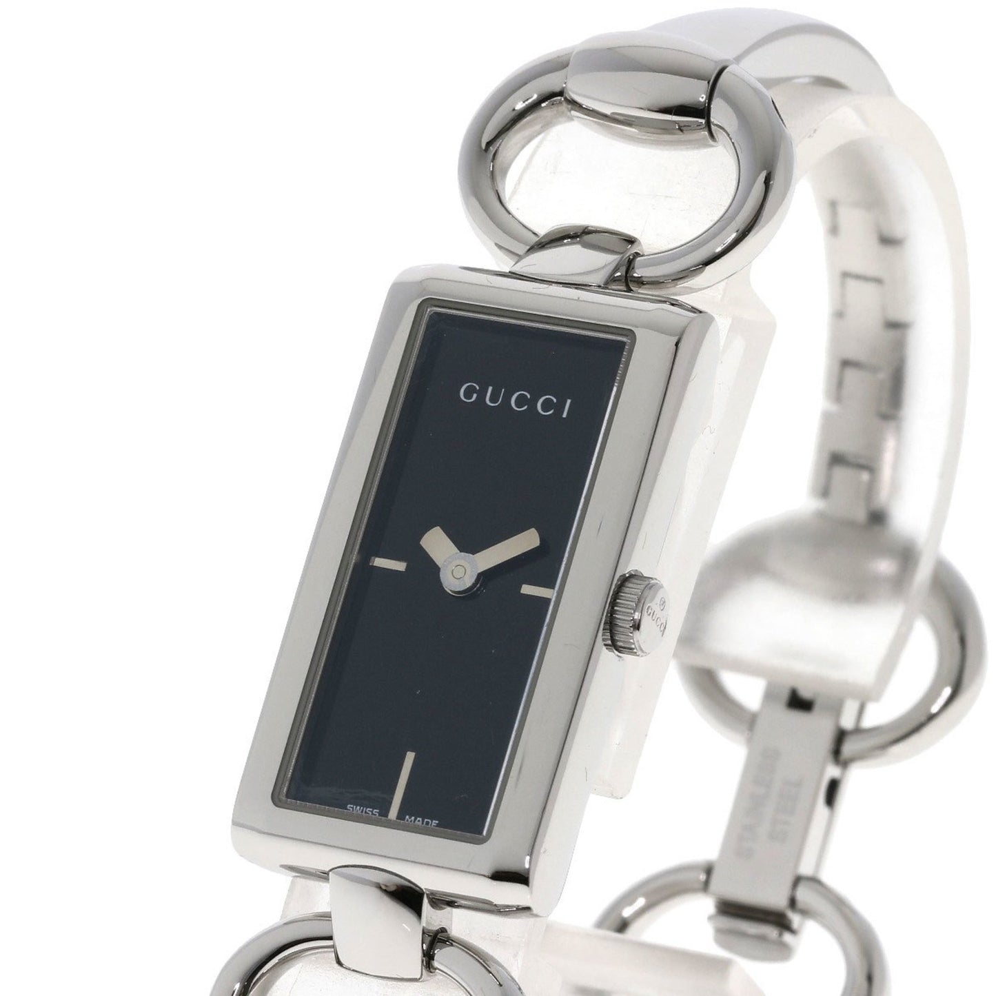 Gucci Ya119 Square Face Stainless Steel Watch